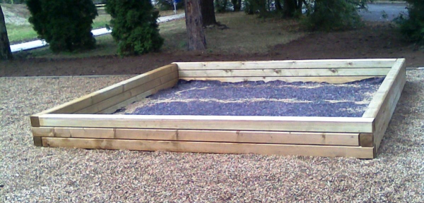 Pískoviště dřevěné hranol 3,1*3,1*0,3m