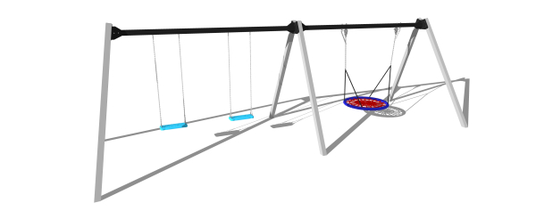 Závěsná houpačka kombinovaná do 1,5m 