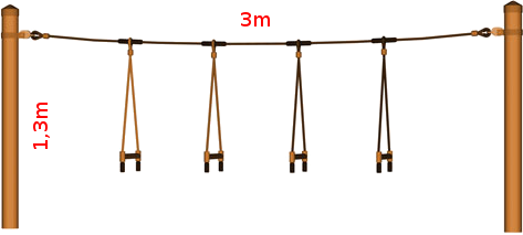 Příčky provazového žebříku - 6