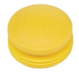 Plastová ucpávka pr.32mm do dřeva - zakrytí šroubu žlutá červená